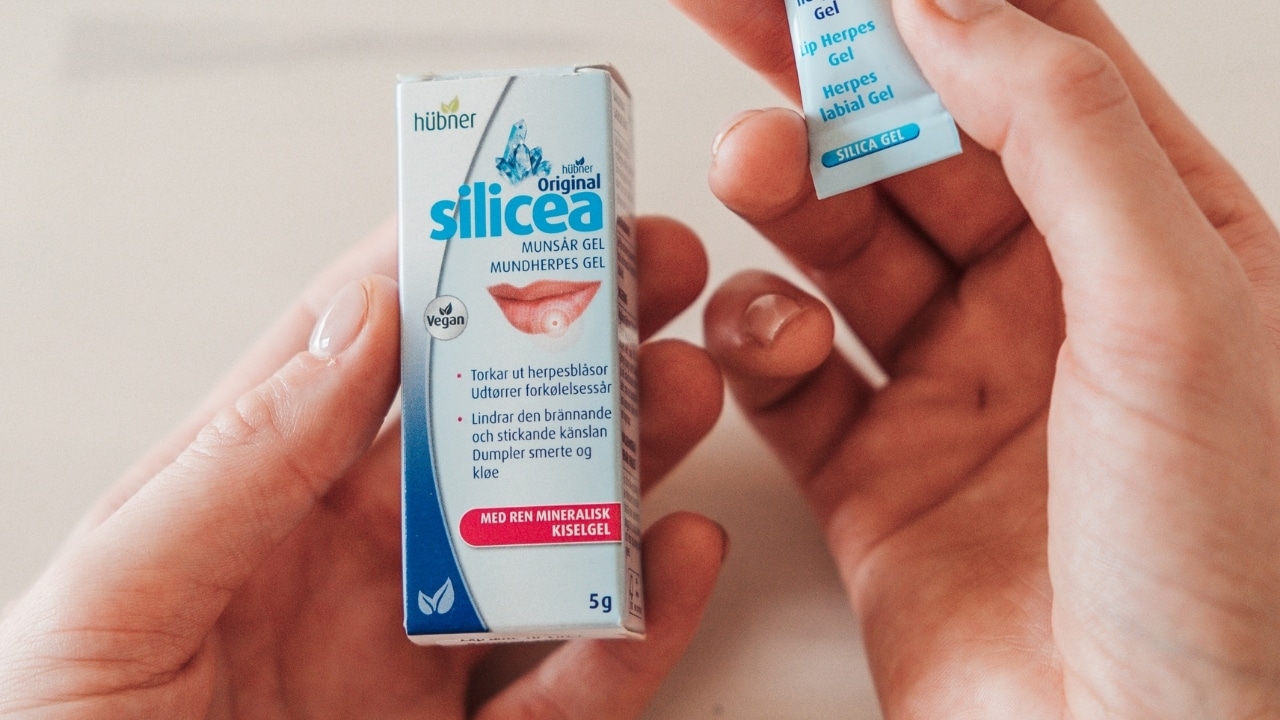 Original Silicea Munsår gel med tub och förpackning