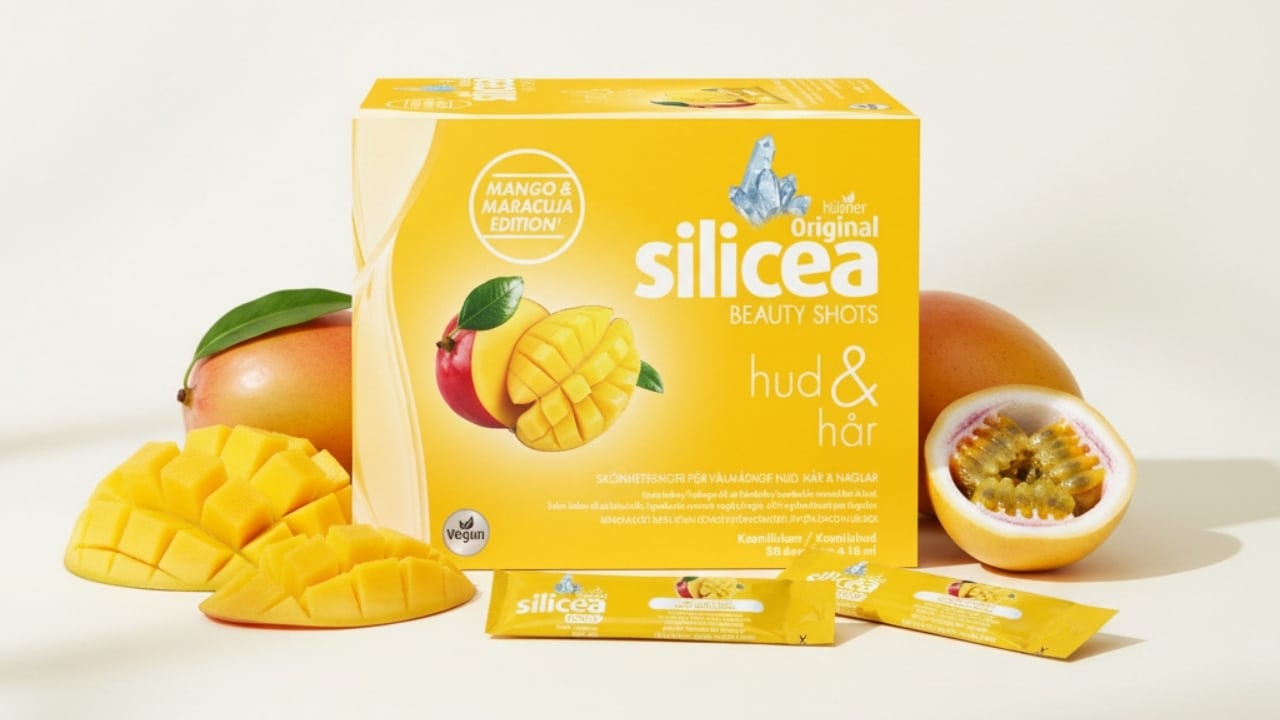 Original Silicea Beauty Shots Mango & Maracuja med mango och passionsfrukt